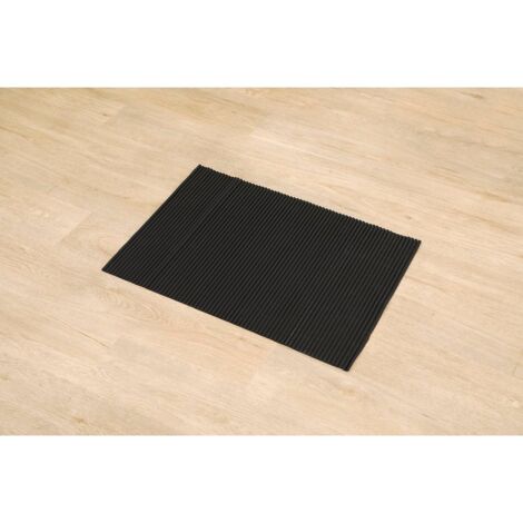Alfombra pvc antideslizante 50x70 cm - negra - Tendance