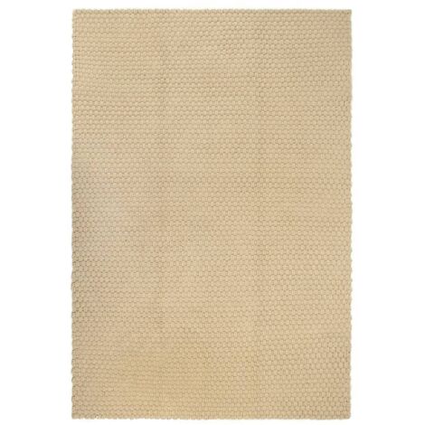 Alfombra rectangular algodón natural 160x230 cm vidaXL
