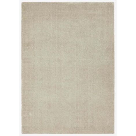 Alfombra rectangular antideslizante lavable color liso Elegance BEI101