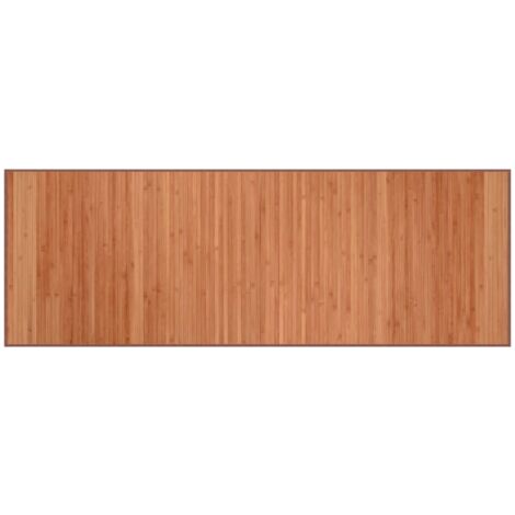 Alfombra rectangular bambú marrón 70x200 cm vidaXL