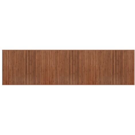 Alfombra rectangular bambú marrón 80x300 cm vidaXL
