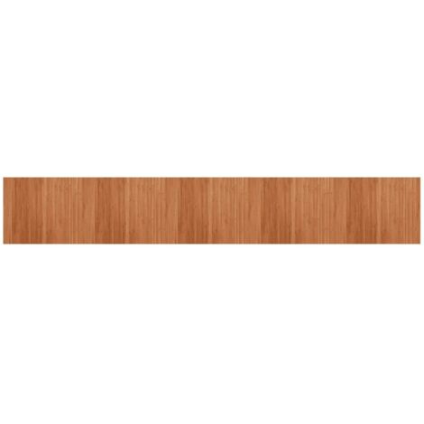 Alfombra rectangular bambú marrón 80x500 cm vidaXL