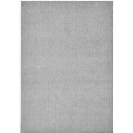 Alfombra rectangular monocromática para salón Elegance GRI102
