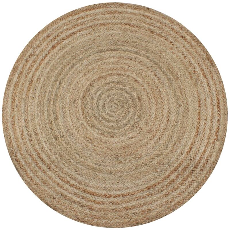 

Alfombra redonda 120 cm yute trenzado - Beige