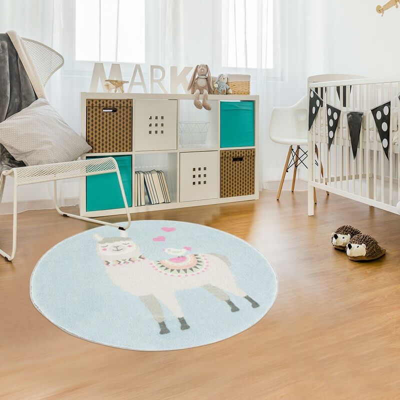 

Lamaron Kids Alfombra en Poliéster Pink - Bleu