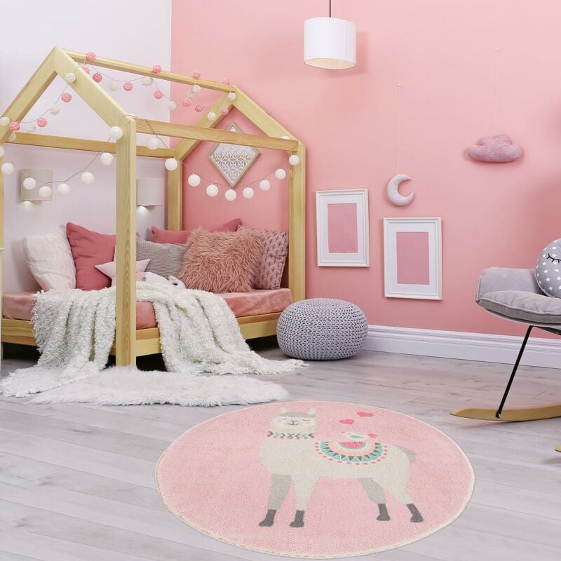 

Lamaron Kids Alfombra en Poliéster Pink - Rose