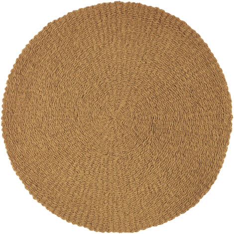 Alfombra Redonda De Yute 120 Cm Diam.