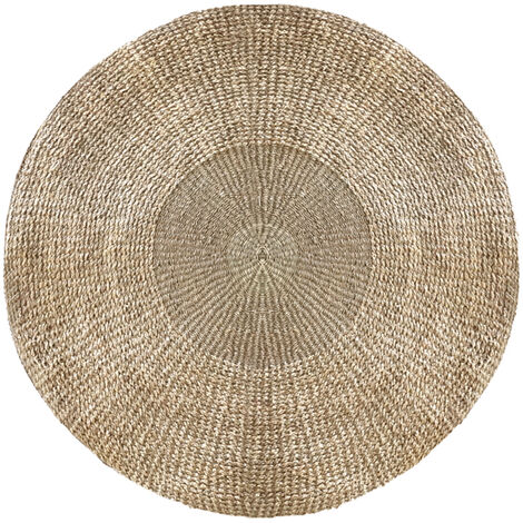 Alfombra redonda natural en posidonia ÿ120cm - Tanzanie