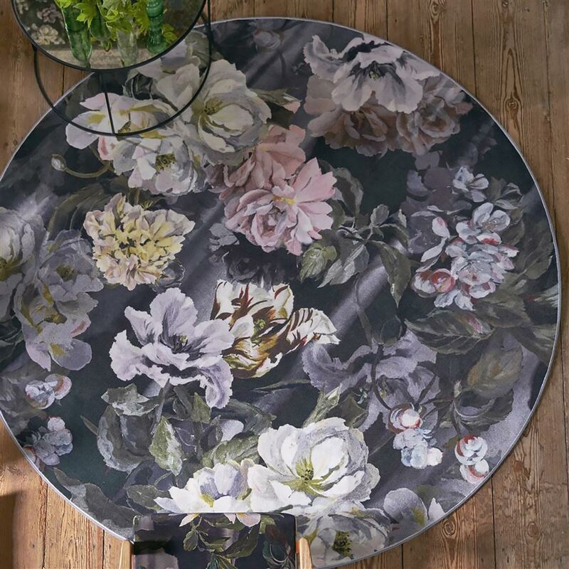 

Diseño de alfombras y Dahlia Moderna Pizarra negra Ronda 1A2T en poliamida marrón - Marron