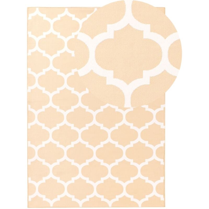 

Alfombra reversible beige 140x200 cm AKSU