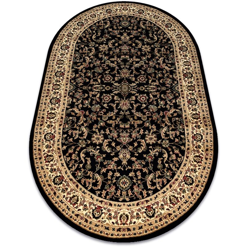 

Alfombra ROYAL ADR oval modelo 1745 negro Negro 150x250 cm