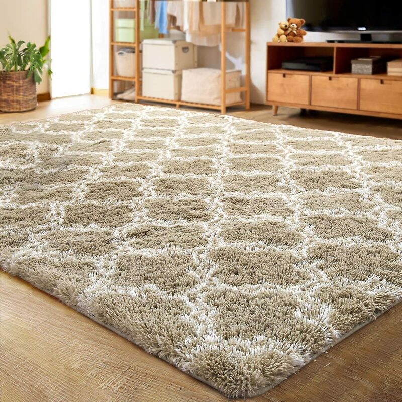 

Alfombra Salón, Terciopelo Súper Suave Alfombra Salon Grande, Alfombra Pelo Largo de Habitacion Dormitorio Salon Comedor - Lavable Antideslizante