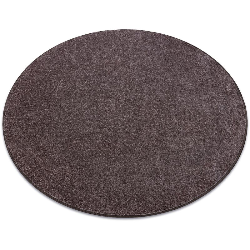 Alfombra SANTA FE círculo marrón 42 llanura color sólido brown circulo 200 cm