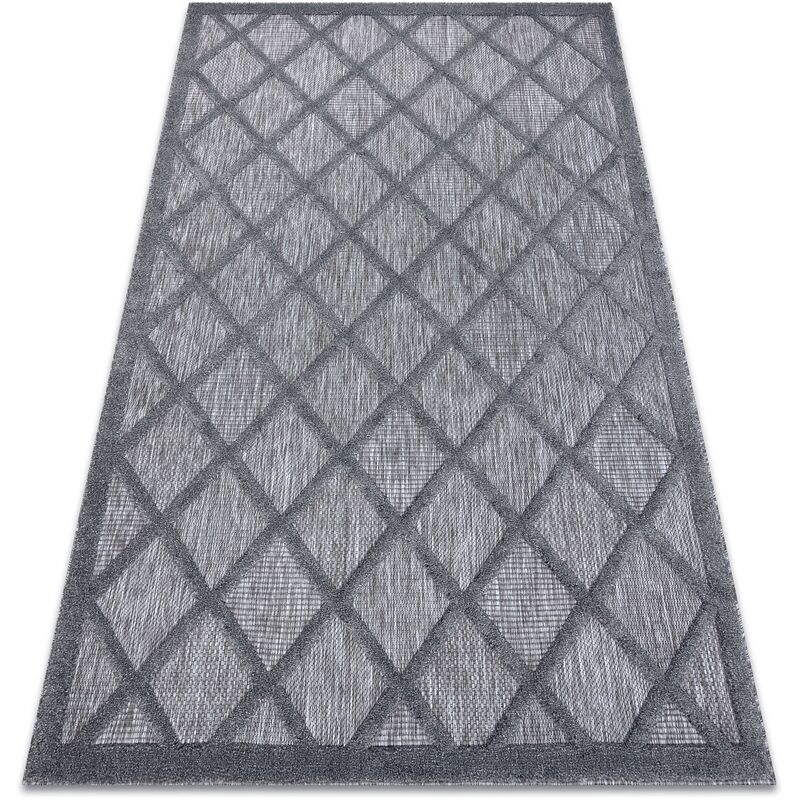 

Rugsx - Alfombra SANTO sisal 58365 enjerado antracita Tonos de gris y plata 120x170 cm