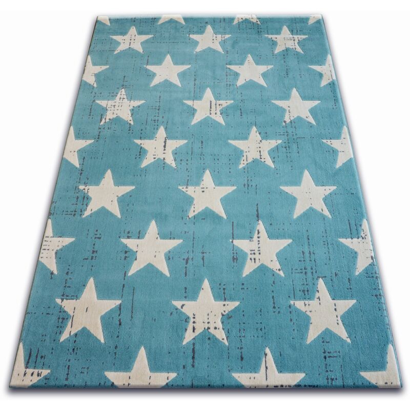 Rugsx - Alfombra scandi 18209/031 - Estrellas blue 120x170 cm