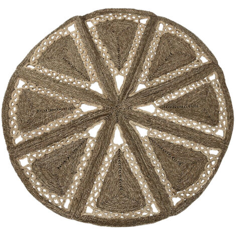 Alfombra Seagrass Algodon 178X178X2 Natural