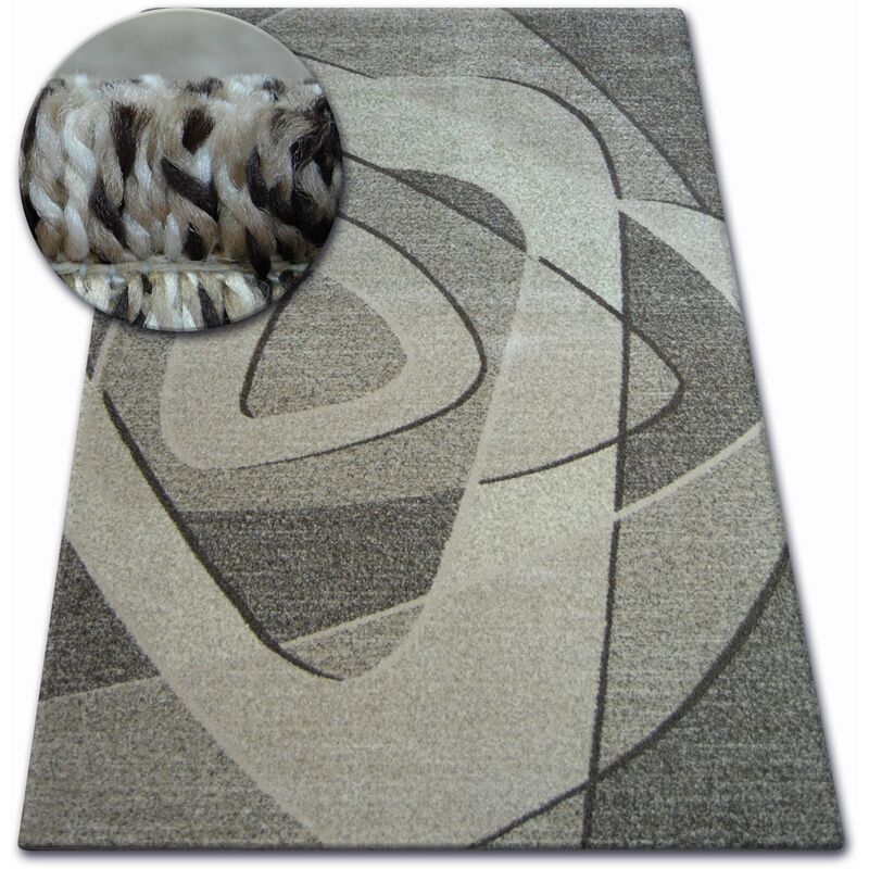 Rugsx - Alfombra shadow 8594 marrón/beige claro beige 120x170 cm