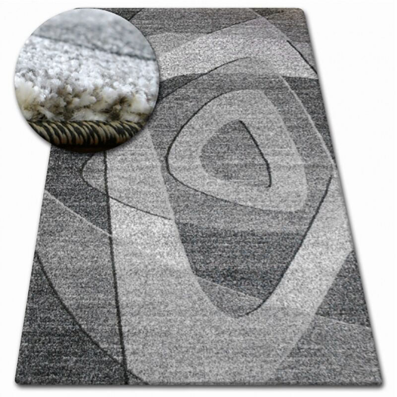 

Alfombra SHADOW 8594 negro/gris claro Tonos de gris y plata 100x200 cm