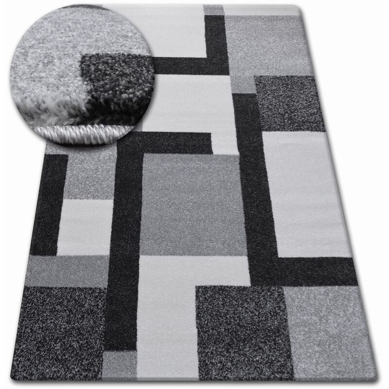 

Alfombra SHADOW 8620 blanco Tonos de gris y plata 280x370 cm