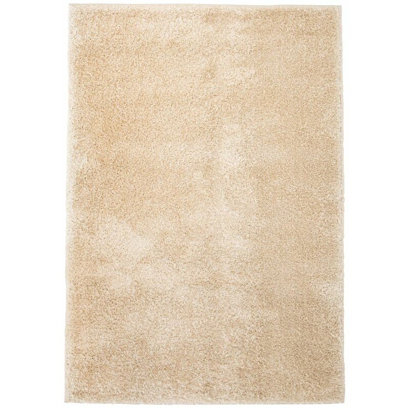 

Alfombra shaggy de pelo 140x200 cm beige