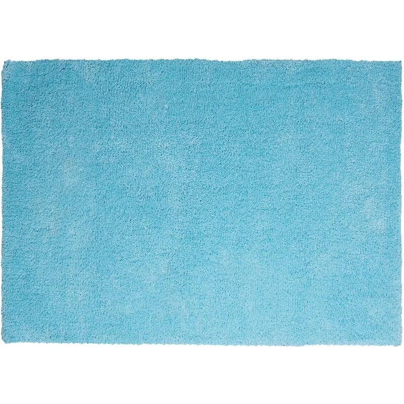 Beliani - Alfombra de pelo largo azul claro 140 x 200 cm moderna Demre