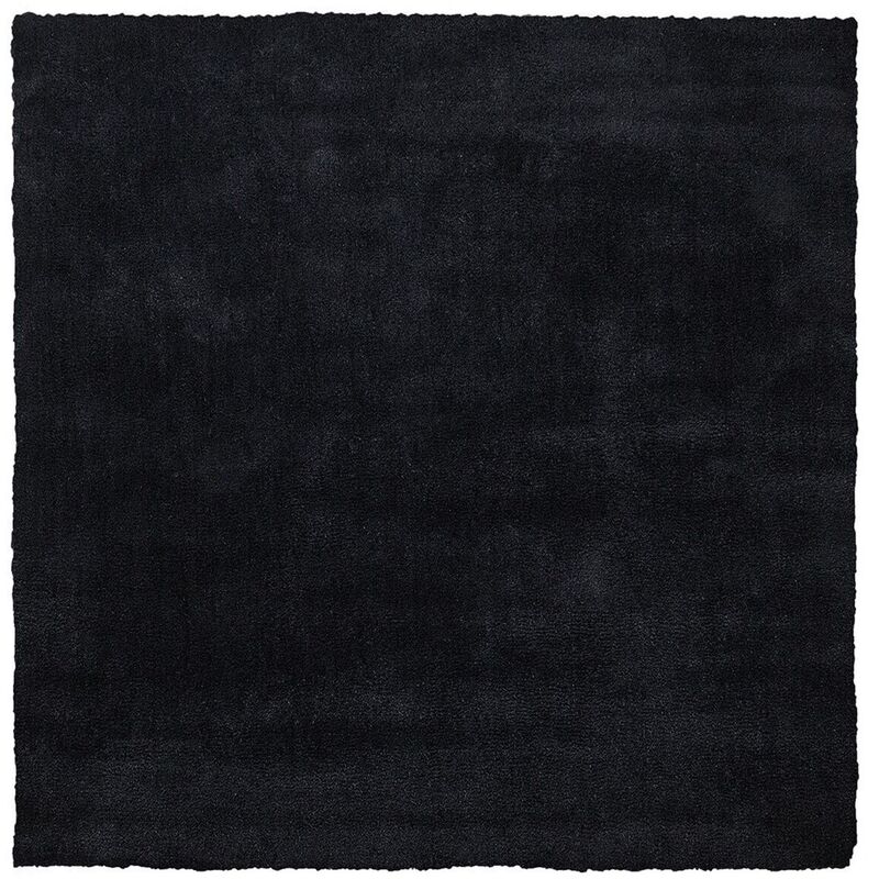 Beliani - Alfombra de pelo largo negra 200 x 200 cm moderna cuadrada Demre