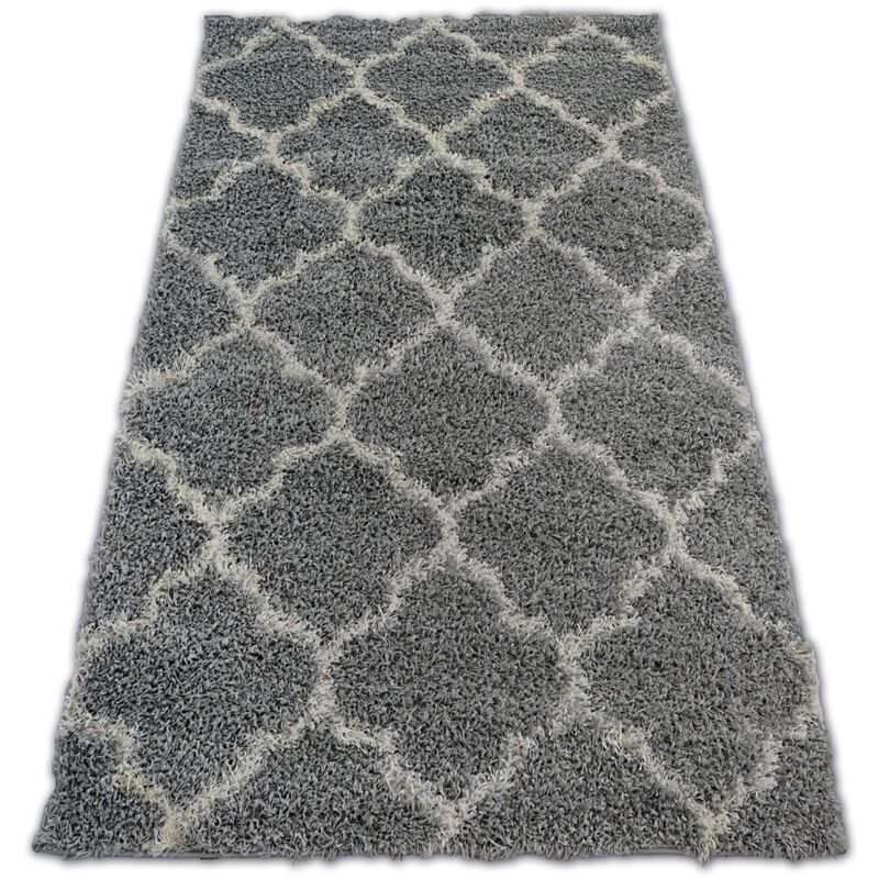 

Alfombra SHAGGY GALAXY Enrejado Trébol marroquí - 8175 gris Tonos de gris y plata 80x150 cm