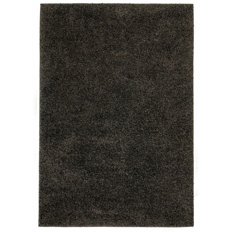 

Alfombra shaggy peluda 120x170 cm gris antracita