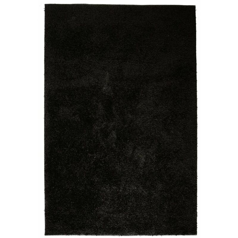 

Alfombra shaggy peluda 120x170 cm negra