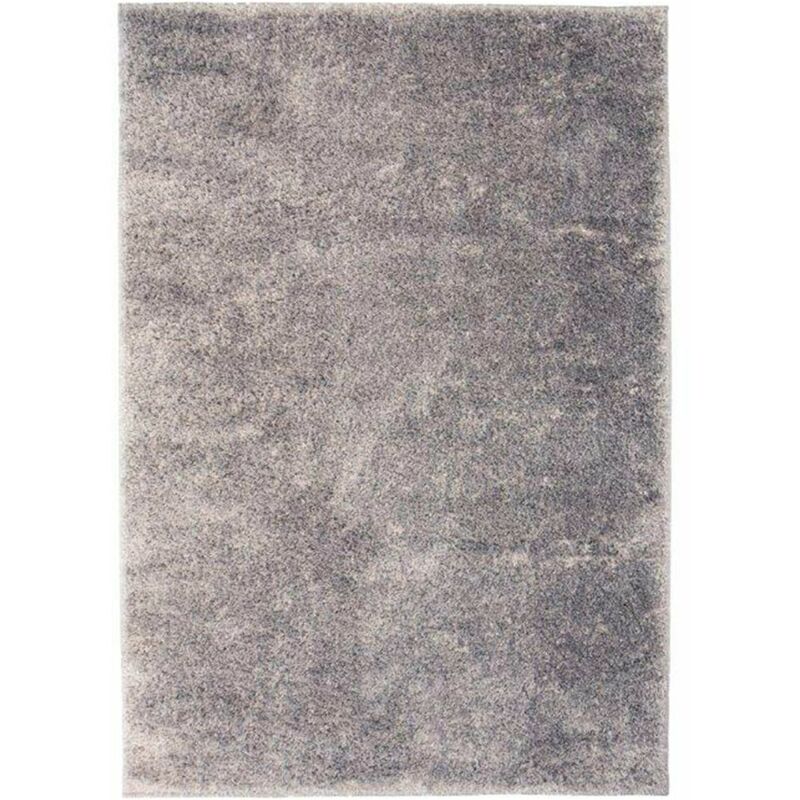 

Alfombra shaggy peluda 140x200 cm gris