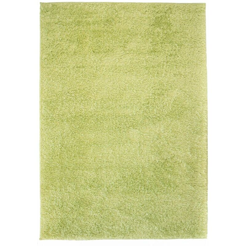 

Alfombra shaggy peluda 140x200 cm verde