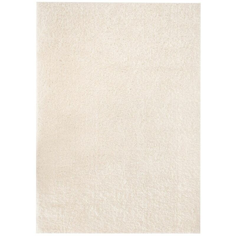 

Alfombra shaggy peluda 160x230 cm crema