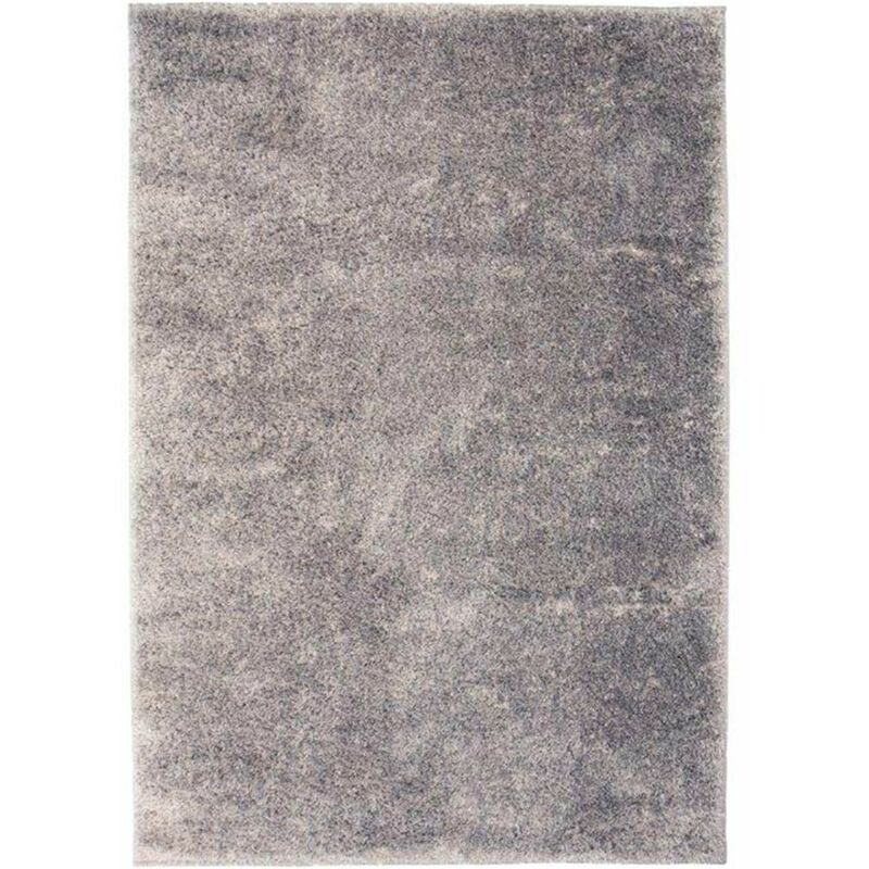

Alfombra shaggy peluda 160x230 cm gris