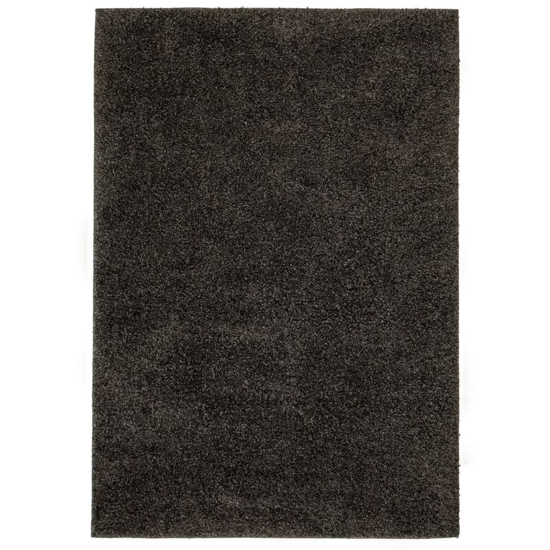 

Alfombra shaggy peluda 80x150 cm gris antracita - Gris