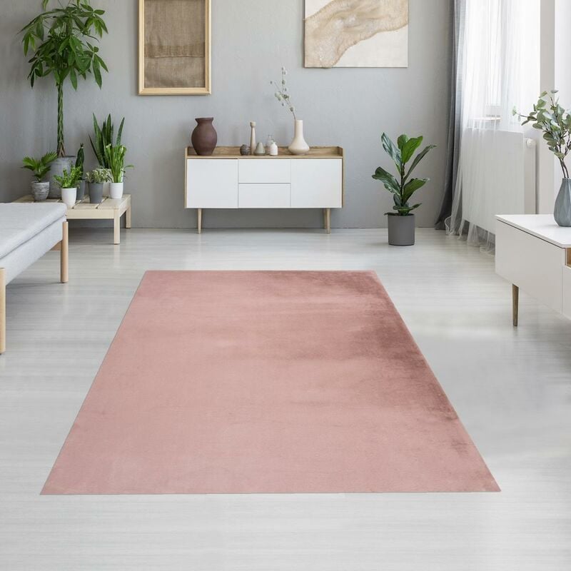 

SuperSoft Ll alfombra moderna en poliéster gris - Rose