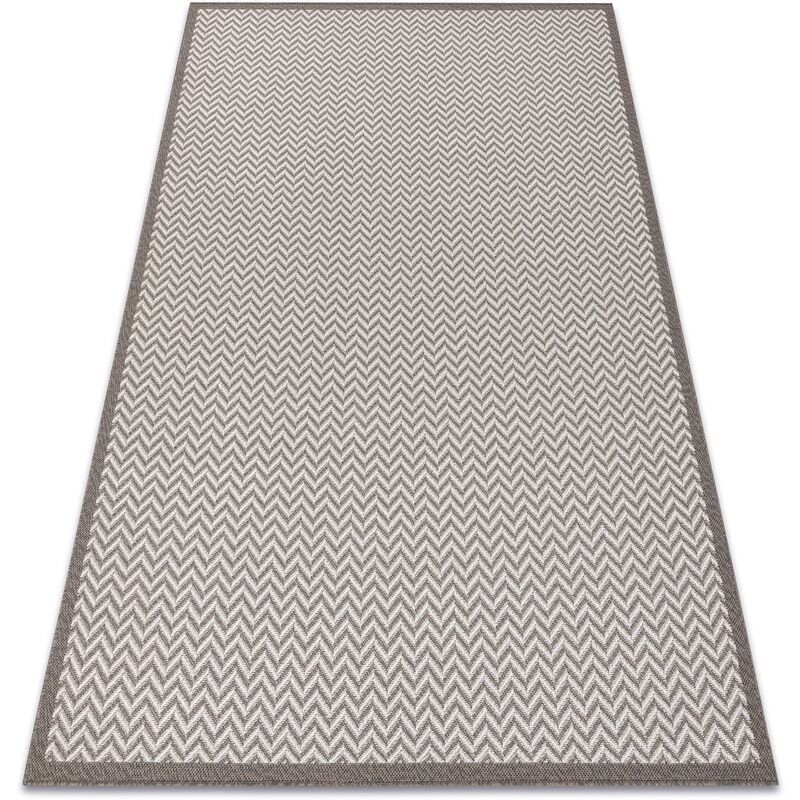 

Rugsx - Alfombra sisal BORDERO 2901 Tejido plano crema / taupe Tonos de beige 120x170 cm