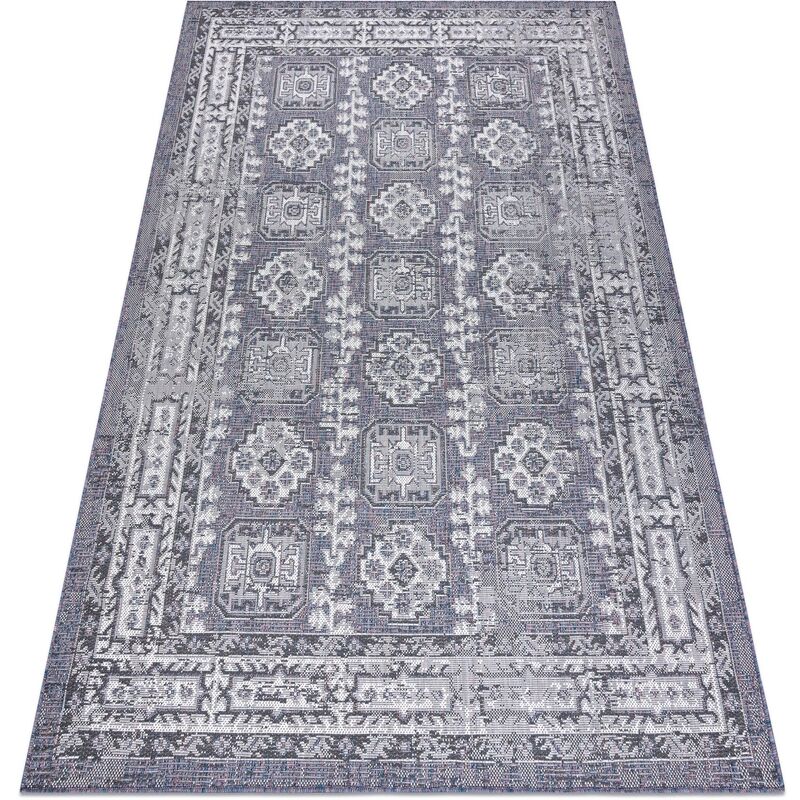 

Rugsx - Alfombra sisal SION Marco, ornamento, vintage 2832 Tejido plano azul / rosado / ecru Multicolor 180x270 cm