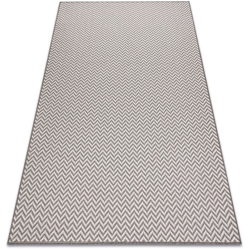 

Rugsx - Alfombra SISALO sisal Zigzag 2901 crema / taupe Tonos de beige 140x190 cm