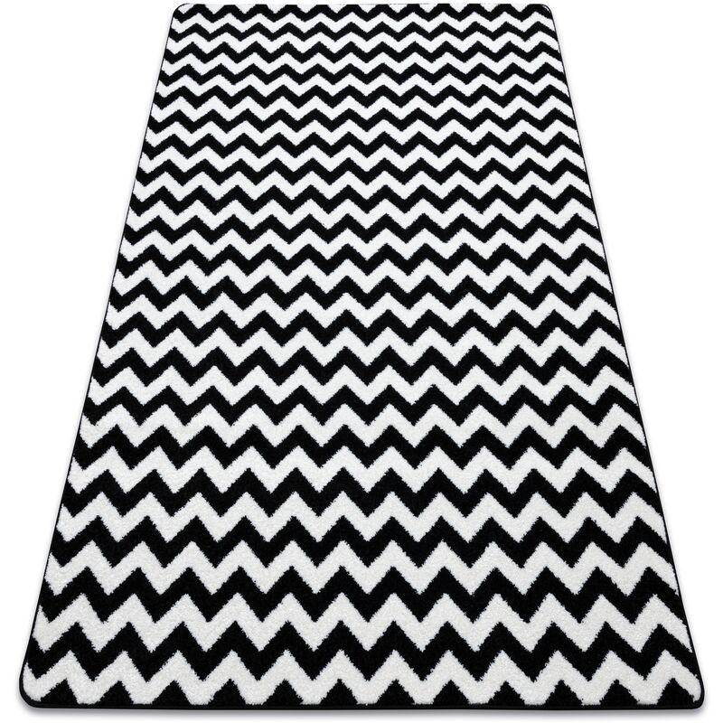 

Alfombra SKETCH - F561 crema/negro - Zigzag Blanco 180x270 cm