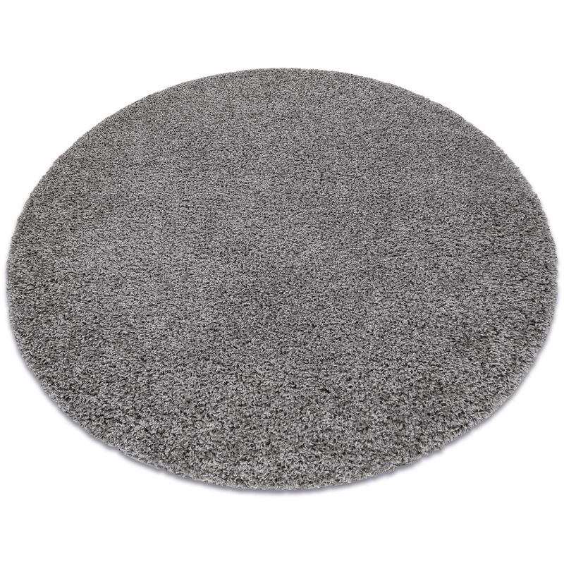 

Alfombra SOFFI circulo shaggy 5cm gris Tonos de gris y plata circulo 100 cm