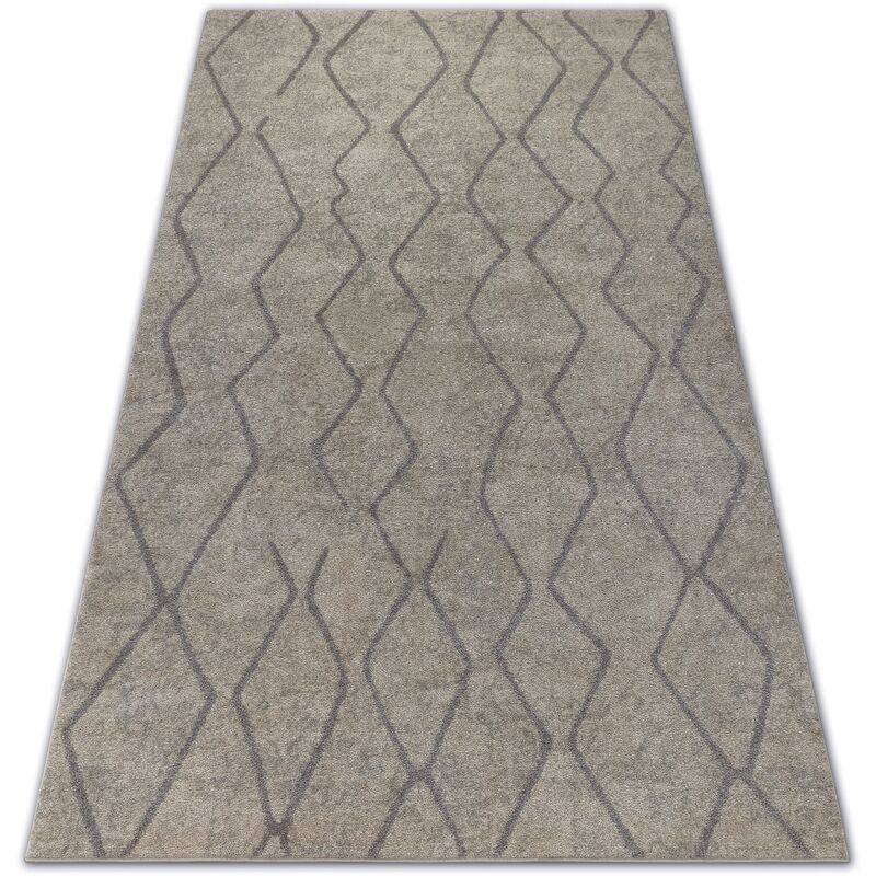 

Alfombra SOFT 8050 Zigzag Boho crema/marrón claro Tonos de beige 80x150 cm