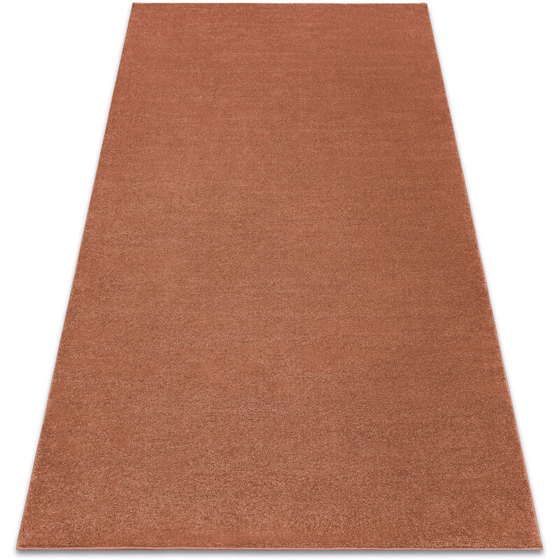 Alfombra SOFTY llanura color sólido terracota orange 140x190 cm