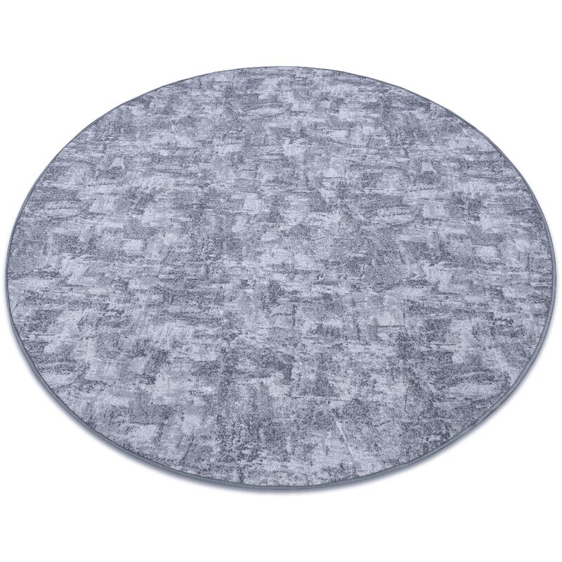 

Rugsx - Alfombra SOLID círculo gris 90 HORMIGÓN Tonos de gris y plata circulo 100 cm