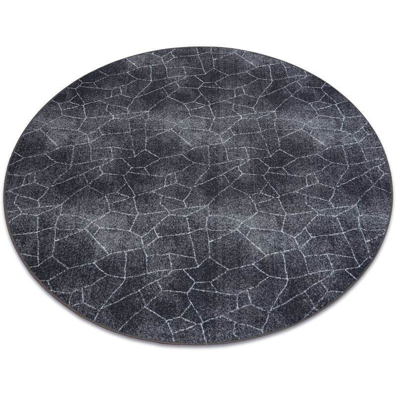 

Rugsx - Alfombra STONE circulo Roca gris Tonos de gris y plata circulo 100 cm