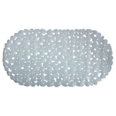 Alfombra suelo bañera pvc PEBBLES 35x68cm Gris MSV
