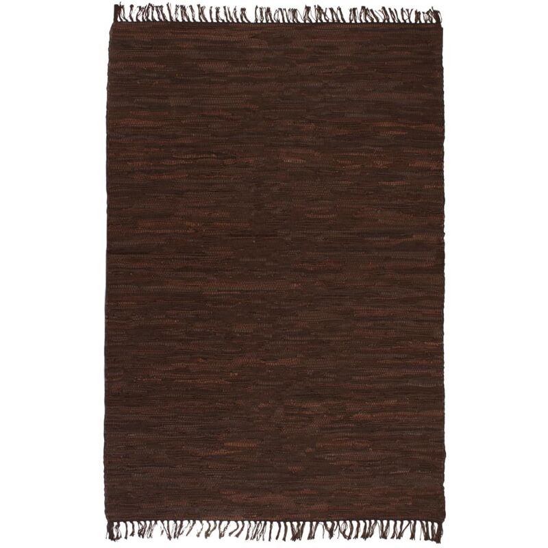 

Alfombra Tejida a Mano Chindi Cuero 80x160 cm Marrón - Marrón - Vidaxl