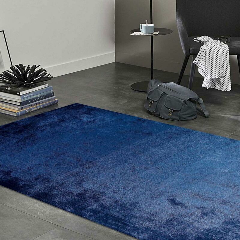 

Eberson 1A2T Alfombra de salón en azul viscosa - Autre