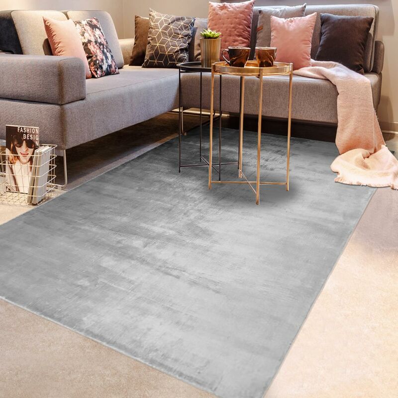 

Eberson 1A2T Alfombra de salón en azul viscosa - Gris