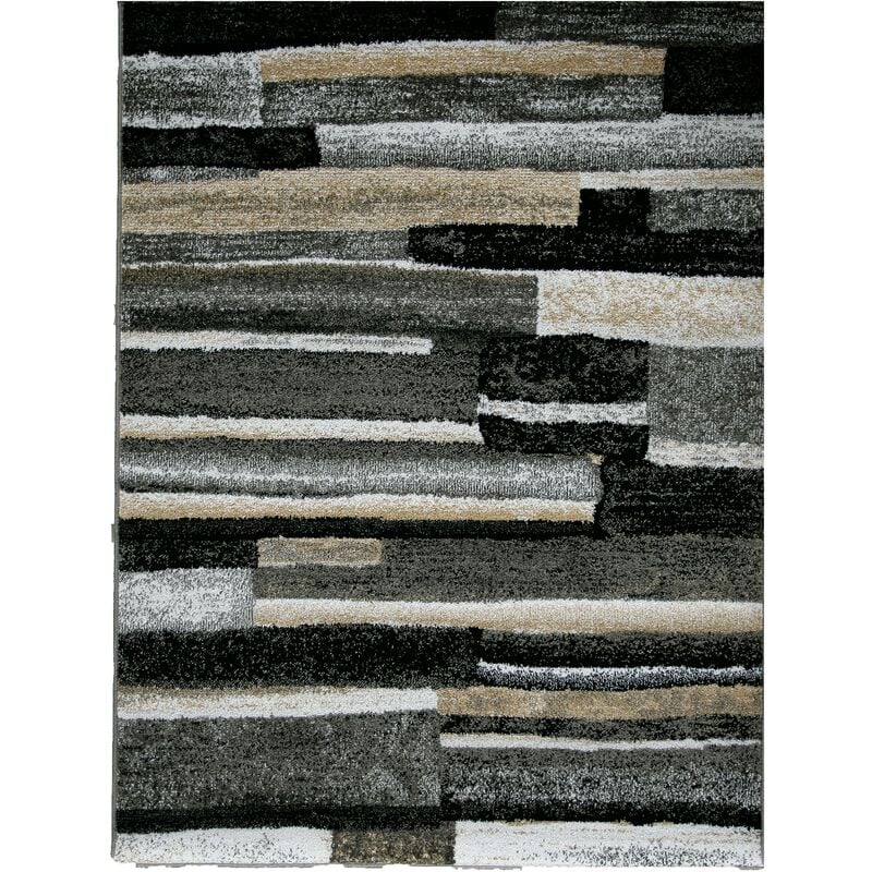 

ALFOMBRA TRENDY ROSTOCK Moderna para salón o Habitación GRIS 160X220 cm. Matris