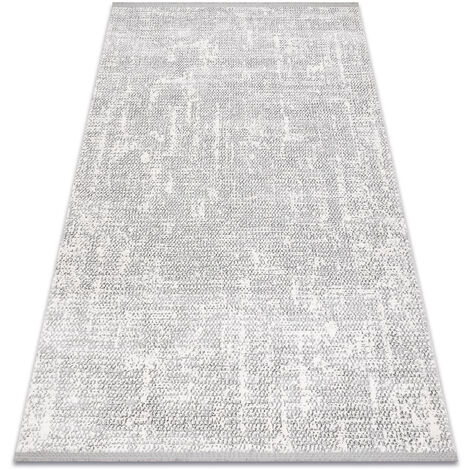 Alfombra TULS estructural, franjas 51325 mezcla marfil / gris  grey 240x330 cm